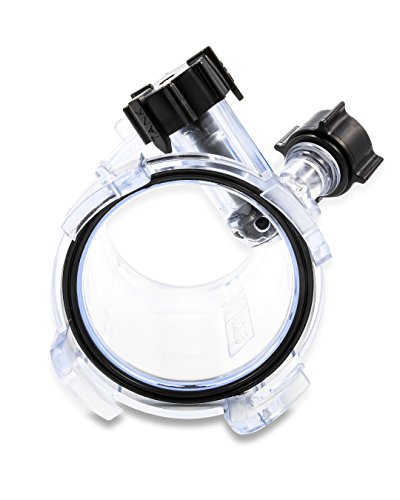 Camco Dual Flush RV Holding Tank Rinser | Features Two-Way Jet Cleaning Action, a 5-Inch Long Clear Polycarbonate Design, and Helps Reduce Odors and Malfunctions in RV Holding Tanks and Hoses (39072)