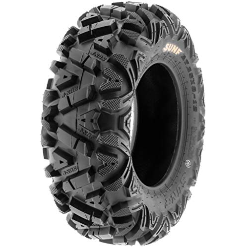 SunF Power.I ATV/UTV all-terrain Tire 27x9-12 Front & 27x11-12 Rear, Set of 4 A033, 6PR, Tubeless