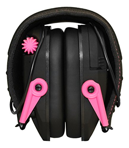 Walker's Game Ear Razor Slim Electronic Muff, Pink