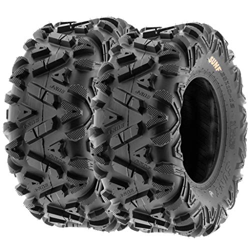 SunF Power.I ATV/UTV all-terrain Tires 24x8-12 Front & 24x10x11 Rear, Set of 4 A033, 6-PR, Tubeless
