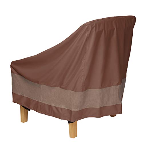 Duck Covers Ultimate Waterproof 27 Inch Patio Chair Cover, Outdoor Chair Covers, Mocha Cappuccino