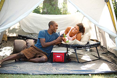 Coleman Camping Cot with Sleeping Pad | Folding ComfortSmart Camp Cot with Mattress Pad