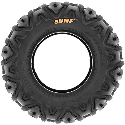 Set of 4 SunF Power.I 25x8-12 Front & 25x11-10 Rear ATV UTV all-terrain Tires, 6 PR, Tubeless A033