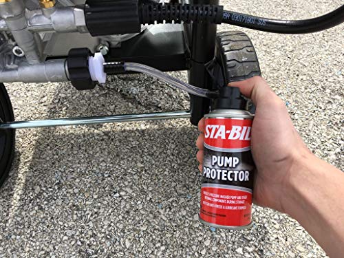 STA-BIL Pump Protector - Protects Pressure Washer Pump and Other Internal Components During Storage - Next Gen Anti-Freeze and Lubricant Formula, 4 oz. (22007-8PK)