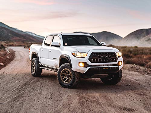 RockTrix RT107 17 Inch Wheel Compatible with 01-23 Toyota Tacoma, 02-23 4Runner, FJ Cruiser, 99-06 Tundra, 6x5.5" 6x139.7 Bolt Pattern, 17x9-12mm Offset, 4.5" Backspace, 106.1mm Bore, Matte Bronze