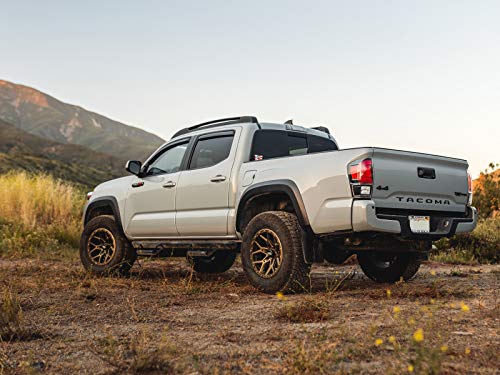RockTrix RT107 17 Inch Wheel Compatible with 01-23 Toyota Tacoma, 02-23 4Runner, FJ Cruiser, 99-06 Tundra, 6x5.5" 6x139.7 Bolt Pattern, 17x9-12mm Offset, 4.5" Backspace, 106.1mm Bore, Matte Bronze