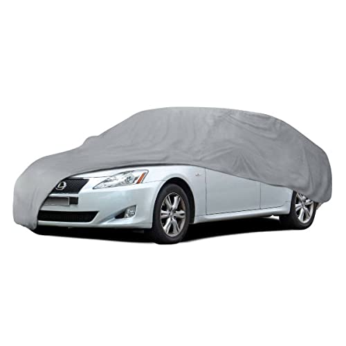 Motor Trend 4-Layer 4-Season Waterproof Car Cover All Weather Water-proof Outdoor UV Protection for Heavy Duty Use Full Cover for Cars Up to 157"