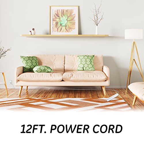 GE Pro 7-Outlet Surge Protector, 12 Ft Extension Cord, 1080 Joules, Power Strip, Flat Plug, Protected Indicator Light, Integrated Circuit Breaker, Wall Mount, UL Listed, White, 36360