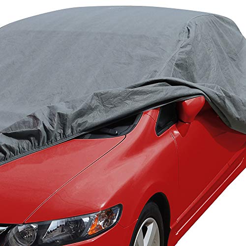 Motor Trend 4-Layer 4-Season Waterproof Car Cover All Weather Water-proof Outdoor UV Protection for Heavy Duty Use Full Cover for Cars Up to 157"