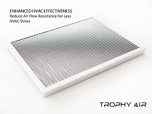 Trophy Air Washable Electrostatic HVAC Furnace Air Filter, Lasts a Lifetime, 6 Stage Permanent Air Filter, Healthier Home or Office, Made in The USA - Increases Airflow (16x20x1)