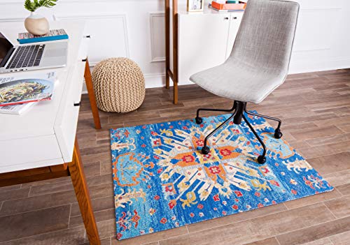 Anji Mountain Rug'd Collection Chair Mat For all Surfaces including Plush Carpets, 36 x 48-Inch, Las Cruces