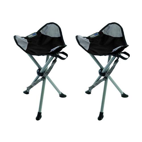 Travel Chair 1389VBK-2PK Stool, Black/Set of 2