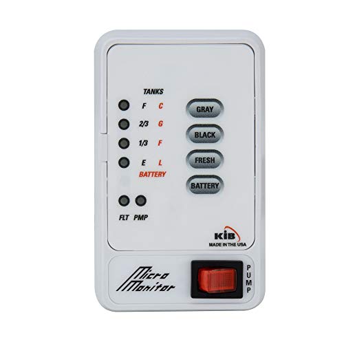 RecPro Tank Sensor Monitor Panel M21 | KIB Replacement | Panel Only | Level Sensor | Fresh Water or Holding Tank Level Sensor (White)