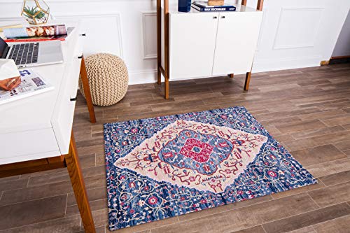 Anji Mountain Rug'd Collection Chair Mat for Hard Surfaces and Commercial Carpets, 36 x 48-Inch, Porto