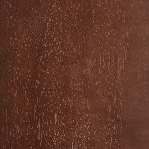 Amazon Basics Solid Wood Saddle-Seat Kitchen Counter-Height Stool, 24-Inch Height, Walnut Finish - Set of 2