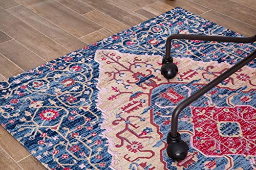 Anji Mountain Rug'd Collection Chair Mat for Hard Surfaces and Commercial Carpets, 36 x 48-Inch, Porto