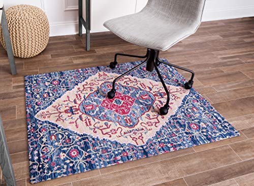 Anji Mountain Rug'd Collection Chair Mat for Hard Surfaces and Commercial Carpets, 36 x 48-Inch, Porto