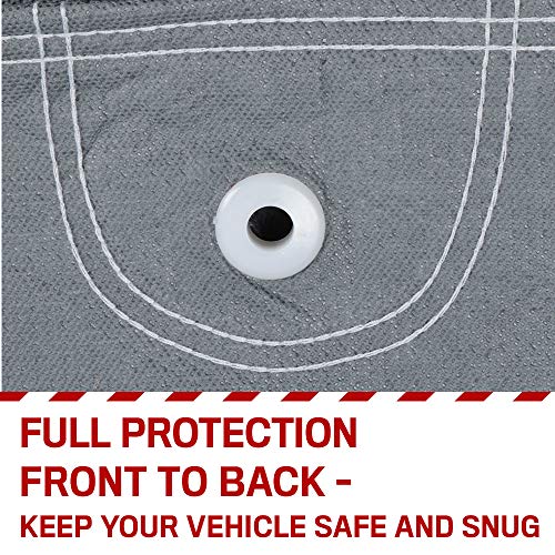 Motor Trend 4-Layer 4-Season Waterproof Car Cover All Weather Water-proof Outdoor UV Protection for Heavy Duty Use Full Cover for Cars Up to 190"