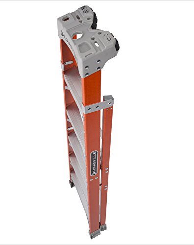 Louisville Ladder FXS1510 Cross Step/Shelf Ladder, 10-feet, Orange