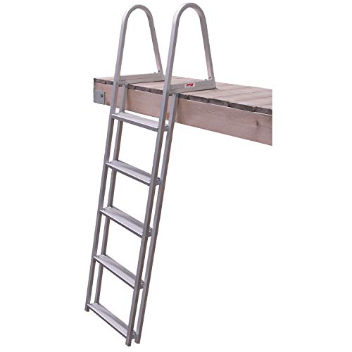 Extreme Max 3005.3383 Aluminum Pontoon/Dock Ladder - 5-Step