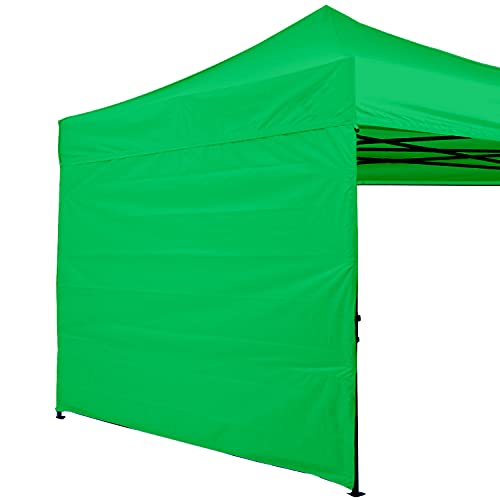 ABCCANOPY Instant Canopy SunWall 10x10 FT, 1 Pack Sidewall Only, Kelly Green
