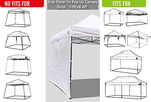 ABCCANOPY Instant Canopy SunWall 10x10 FT, 1 Pack Sidewall Only, Kelly Green