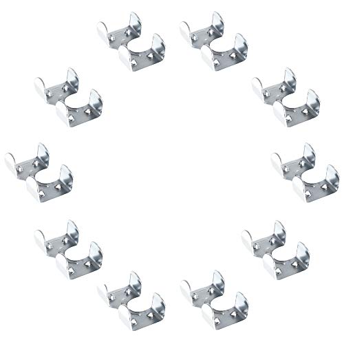 Heavy Duty Zinc Plated Double Rope Clamps Fits 3/8-inch, 1/2-inch, 5/8-inch and 1/4-inch Ropes Cords – Multiple Pack Sizes Available
