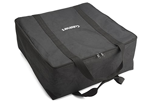 Cuisinart Gourmet Two Burner Gas Griddle Cover and Tote, Black