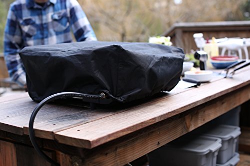 Cuisinart Gourmet Two Burner Gas Griddle Cover and Tote, Black