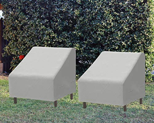2 PK - SimpleHouseware Patio Lounge Deep-Seat Sofa Cover, 32 x 39 x 29 Inches