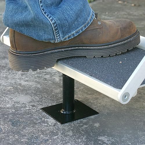 Camco Save-A-Step Brace, Stabilizes RV Steps and Helps Prevent RV Movement. Protects RV Steps from Sag and Wear (7-5/8"-14") (43691), 7-5/8" - 14" Brace , black