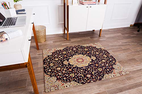 Anji Mountain Rug'd Collection Chair Mat for Hard Surfaces and Commercial Carpets, 36 x 48-Inch, Altamira