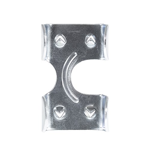 Heavy Duty Zinc Plated Double Rope Clamps Fits 3/8-inch, 1/2-inch, 5/8-inch and 1/4-inch Ropes Cords