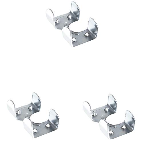Heavy Duty Zinc Plated Double Rope Clamps Fits 3/8-inch, 1/2-inch, 5/8-inch and 1/4-inch Ropes Cords
