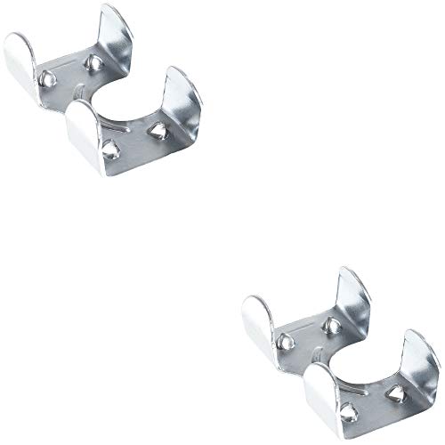 Heavy Duty Zinc Plated Double Rope Clamps Fits 3/8-inch, 1/2-inch, 5/8-inch and 1/4-inch Ropes Cords – Multiple Pack Sizes Available