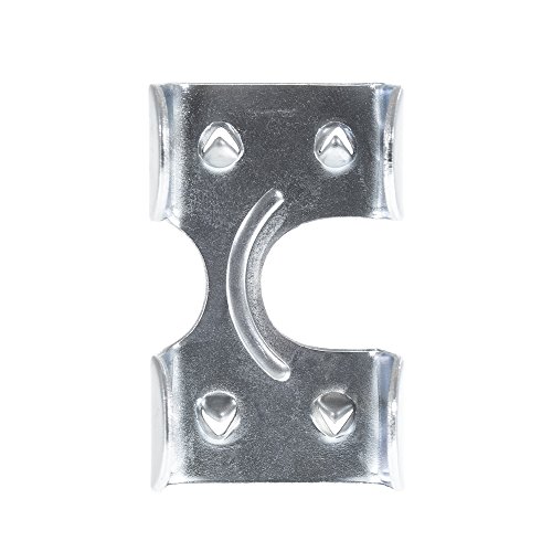 Heavy Duty Zinc Plated Double Rope Clamps Fits 3/8-inch, 1/2-inch, 5/8-inch and 1/4-inch Ropes Cords
