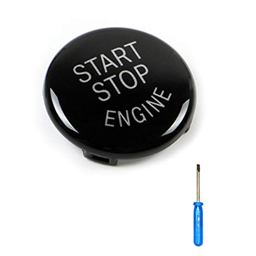 Arotom Black Car Engine Start Stop Switch Button Replace Cover For E Chassis BMW E60 E70 E71 E90 E92 (E Chassis (Black))