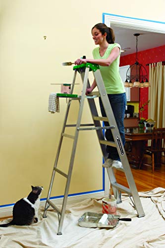 Louisville Ladder 4-Foot Aluminum Step Ladder, 225-Pound Capacity, AS4004,Silver