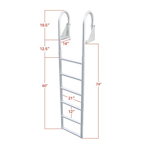 Extreme Max 3005.3907 Flip-Up Dock Ladder - 6-Step