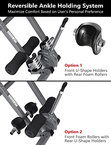 INNOVA HEALTH AND FITNESS ITX9688 Heavy Duty Inversion Table, Extended Ankle Holding System, 300 lb Weight Capacity