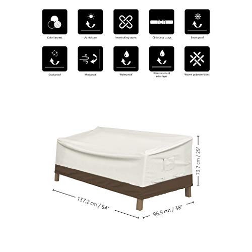Amazon Basics 2-Seater Deep Lounge Sofa Outdoor Patio Furniture Cover