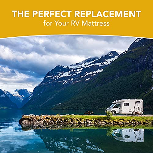 DynastyMattress 10-Inch CoolBreeze Gel Memory Foam Mattress for RV, Camper, Trailer-Short King RV Size