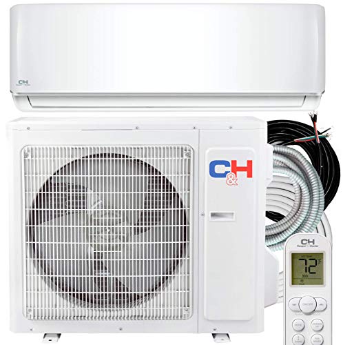 Cooper & Hunter 9,000 BTU, 115V, 25 SEER, Mini Split AC/Heating system Sophia Series with 16ft Installation Kit