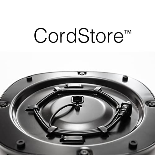 GT STUDIO Speaker Stands for SONOS One, One SL, Play:1, Play:3, Premium Design Improves Surround Sound, Heavy Base, Complete Cord Concealment- (Single, Black)