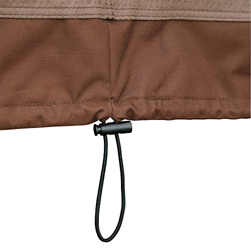 Duck Covers Ultimate Waterproof 58 Inch Deep Loveseat Cover, Patio Furniture Covers, Mocha Cappuccino