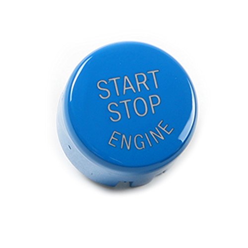 Arotom Blue Car Engine Start Stop Switch Button with OFF Cover For BMW F Chassis 1 2 3 4 5 6 7 Series X1 X3 X4 X5 X6 F20 F21 F22 F30 F10 F11 F12 F01 F48 F25 F15 F16 G30 (F Chassis with OFF (Blue))