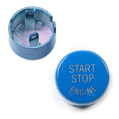 Arotom Blue Car Engine Start Stop Switch Button with OFF Cover For BMW F Chassis 1 2 3 4 5 6 7 Series X1 X3 X4 X5 X6 F20 F21 F22 F30 F10 F11 F12 F01 F48 F25 F15 F16 G30 (F Chassis with OFF (Blue))