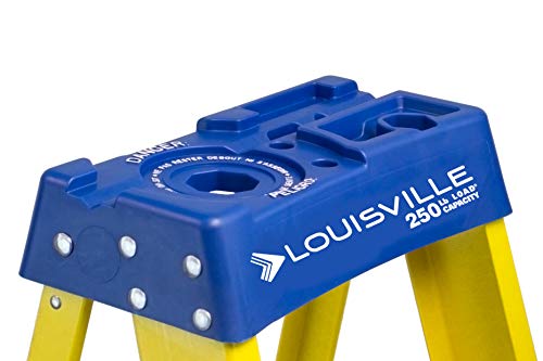 Louisville Ladder FS2005 Fiberglass Step Ladder, 5-Feet/250lb, Yellow