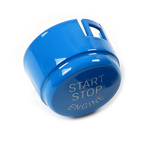 Arotom Blue Car Engine Start Stop Switch Button without OFF Cover For BMW F Series 1 2 3 4 5 6 7 Series X1 X3 X4 X5 X6 F20 F21 F22 F30 F10 F11 F12 F01 F48 F25 F15 F16 (F Chassis without OFF (Blue))