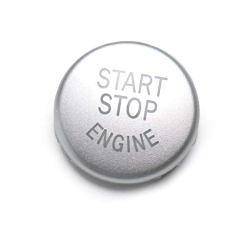 Arotom Silver Car Engine Start Stop Switch Button Replace Cover for BMW E60 E70 E71 E90 E92 (E Chassis (Silver))